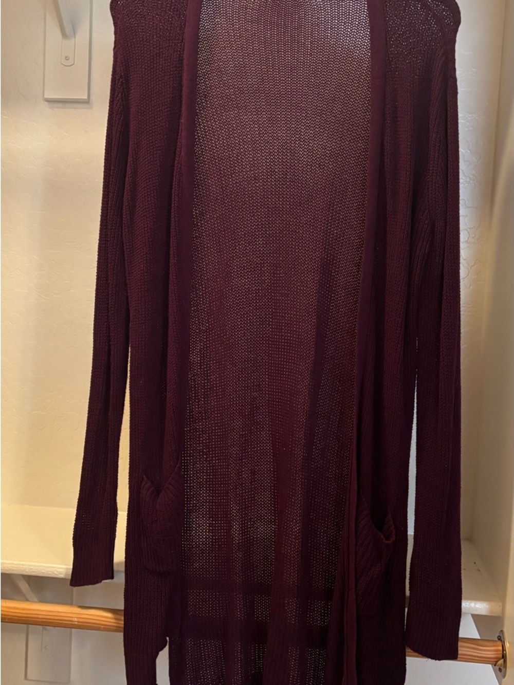 Women's Long Purple Cardigan